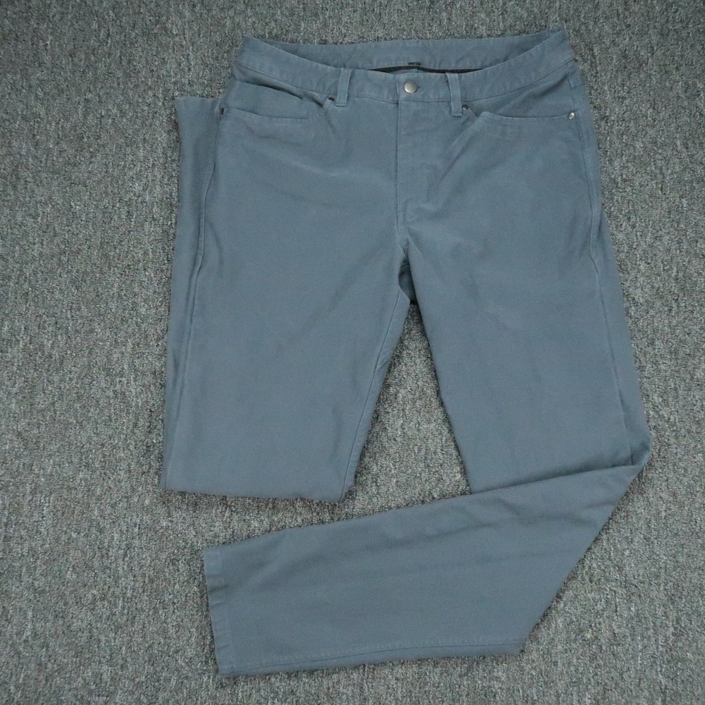 lululemon Pants Mens 33x34 Blue ABC Slim Utilitech 5 Pocket Straight